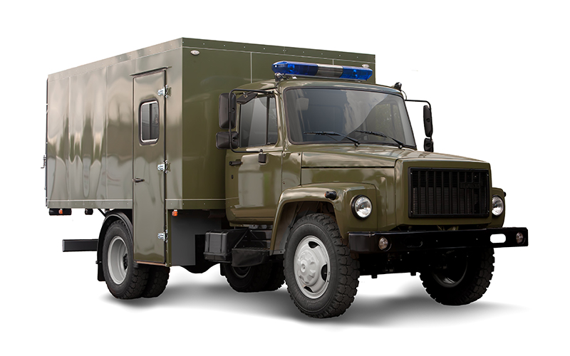 Vehículo especial para transportar detenidos en chasis GAZ 3309