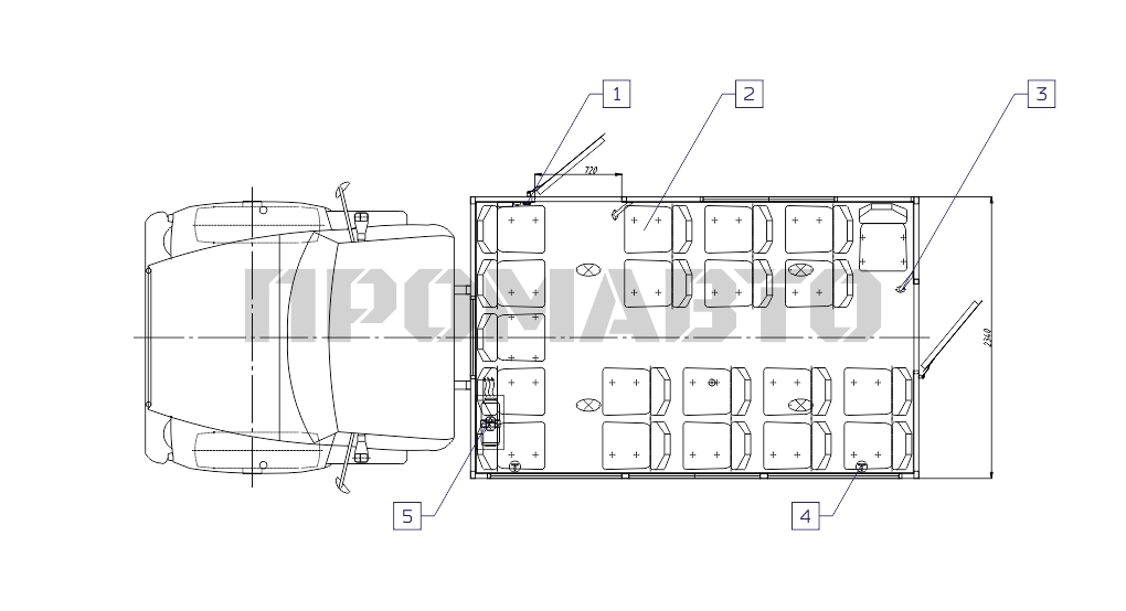 Схема Furgoneta de rotación GAZ 33098 6