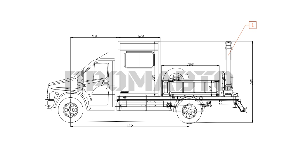 Схема Camión-taller GAZon NEXT 5