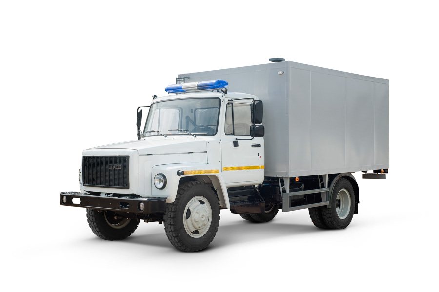 Vehículo especial para transportar presos en chasis GAZ 3309 1