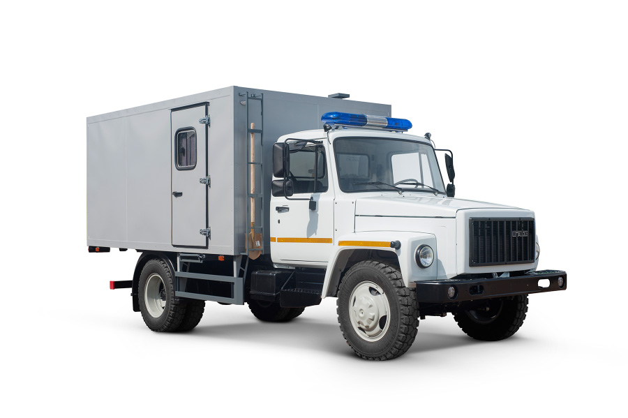 Vehículo especial para transportar presos en chasis GAZ 3309 2