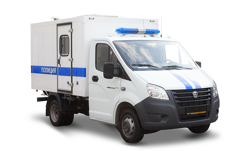 Vehículo especial para transportar detenidos en chasis GAZel Next
