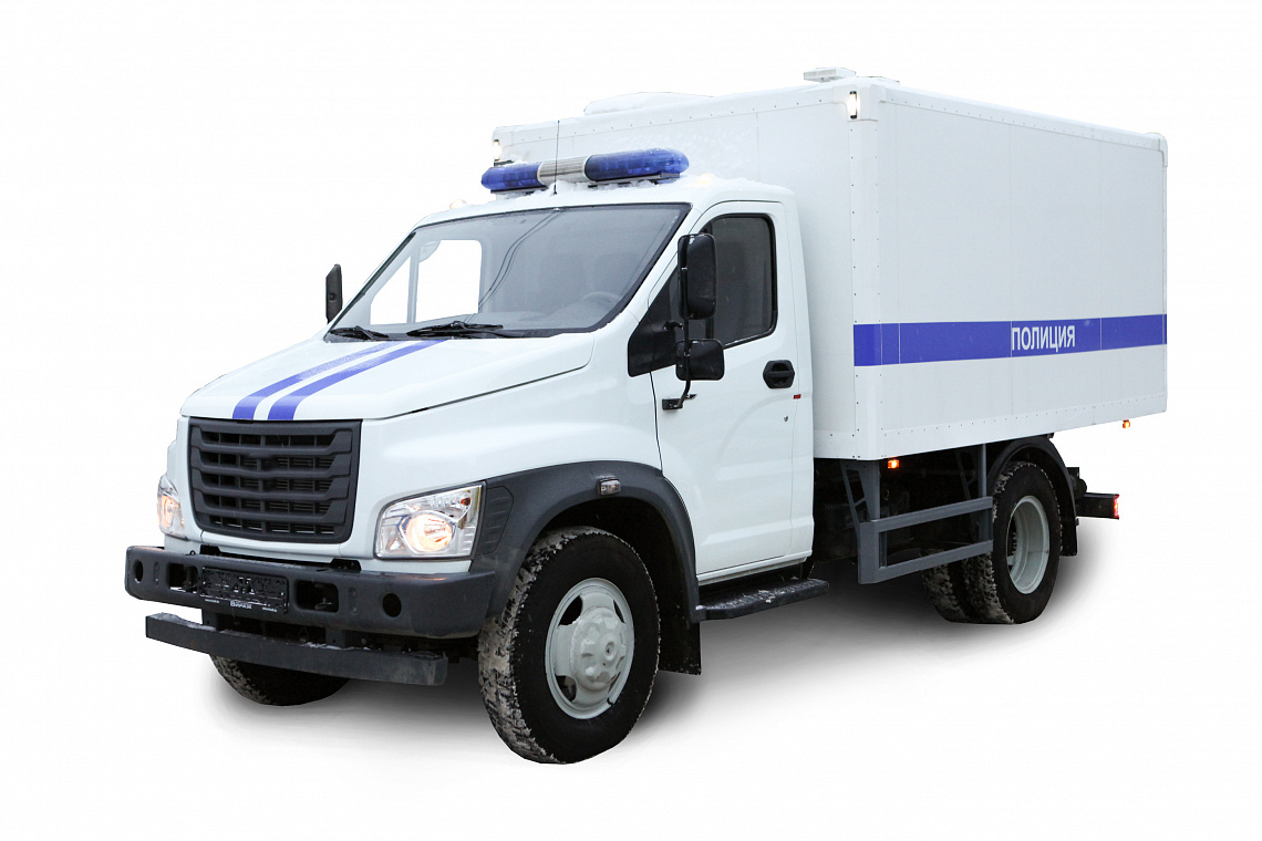 Vehículo especial para transportar detenidos en chasis GAZ C41R13 1