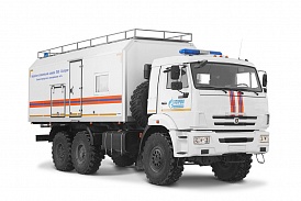 Taller con equipos de emergencia y salvamento en chasis KAMAZ 43118 1