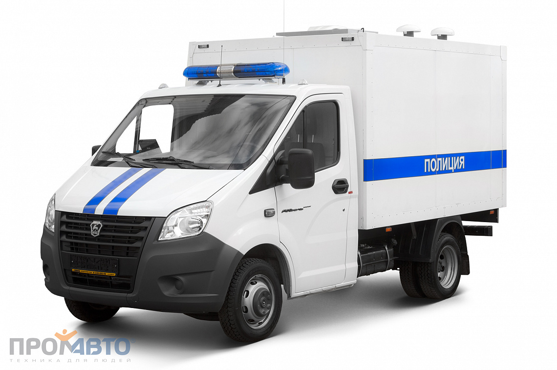 Vehículo especial para transportar detenidos en chasis GAZel Next 1