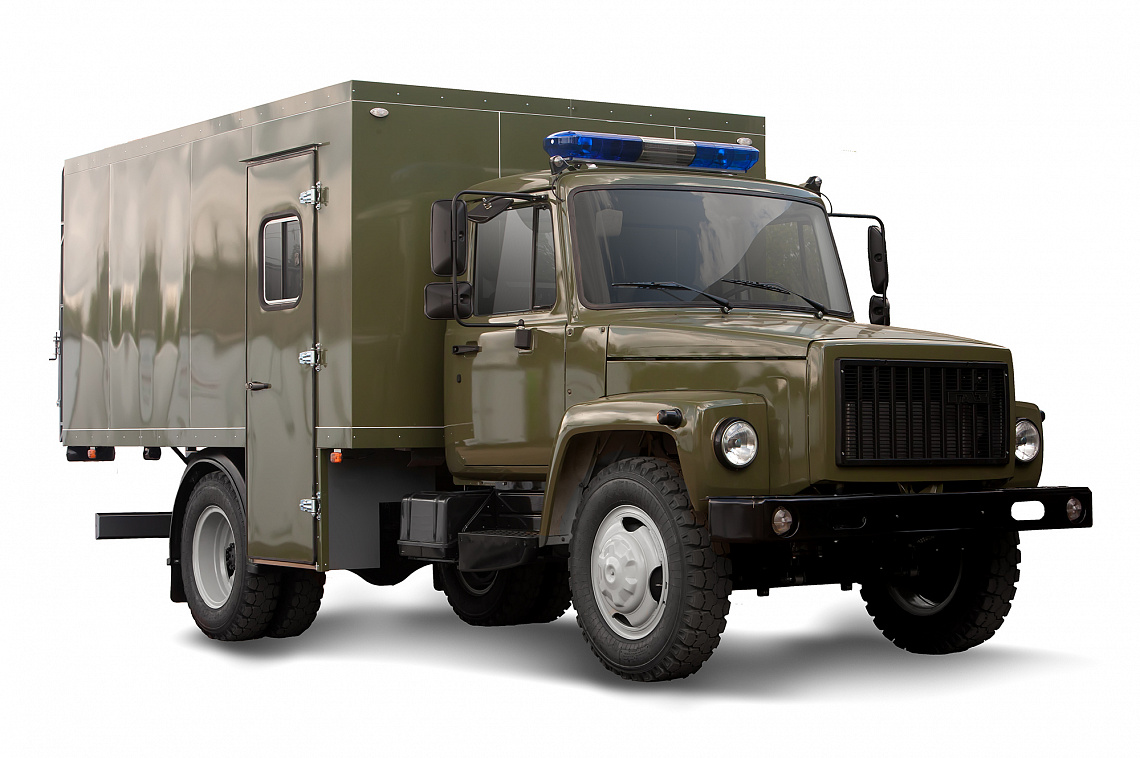 Vehículo especial para transportar detenidos en chasis GAZ 3309 2